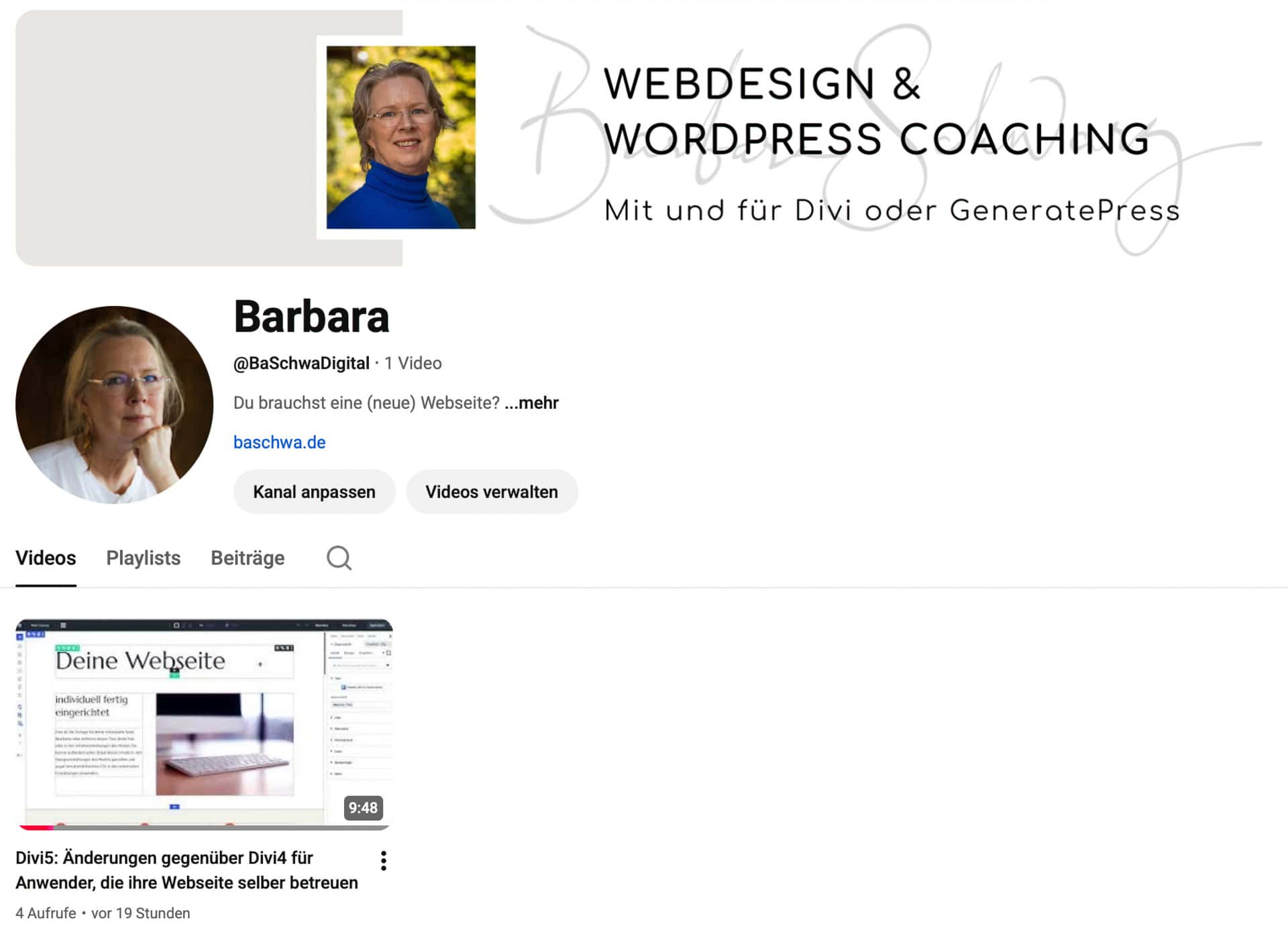 Barbara Schwarz, Expertin für Webdesign und WordPress-Coaching, professionelle Beratung.